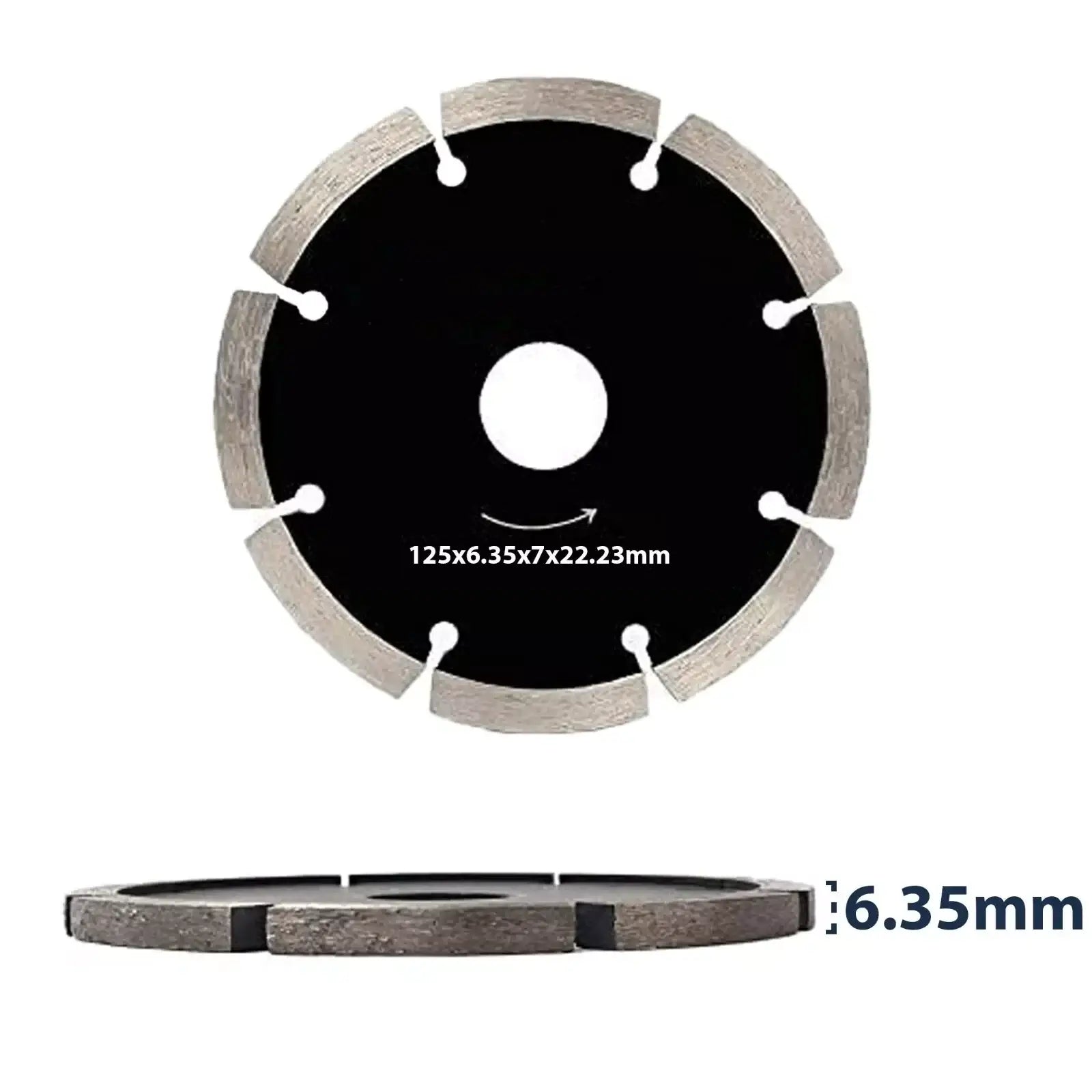 Diamond Mortar Raking Blade 125mm x 6.35mm for mortar bed joint raking and crack stitch repairs