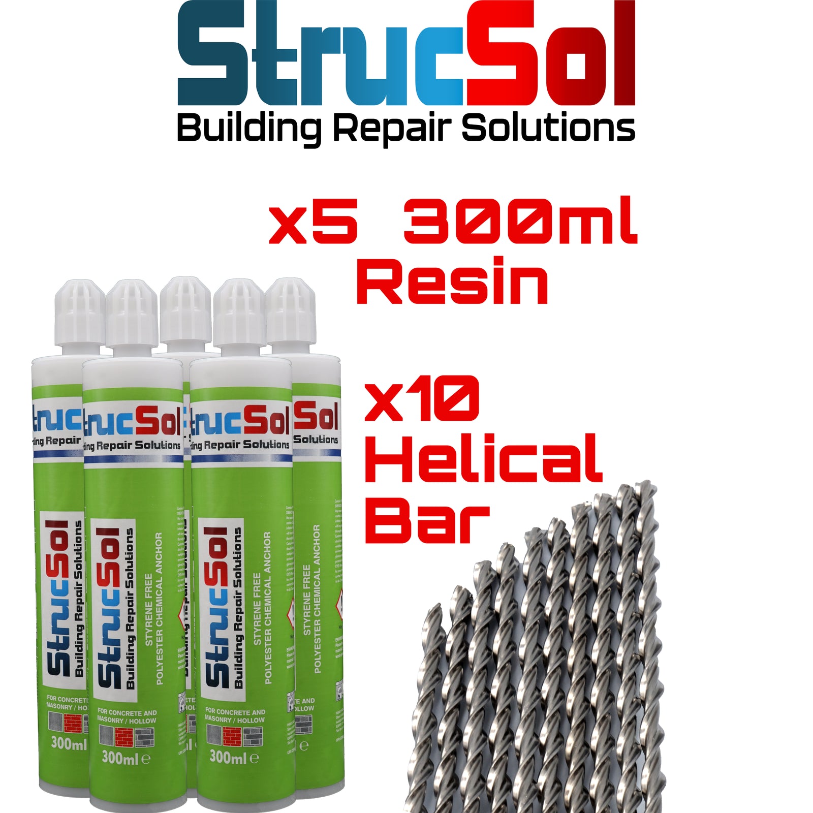 300ml Helical Bar Crack Stitch Kit (variations)