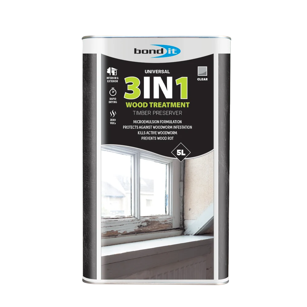 Bond It 3 in 1 Wood Preservative Treatment - Clear 5L