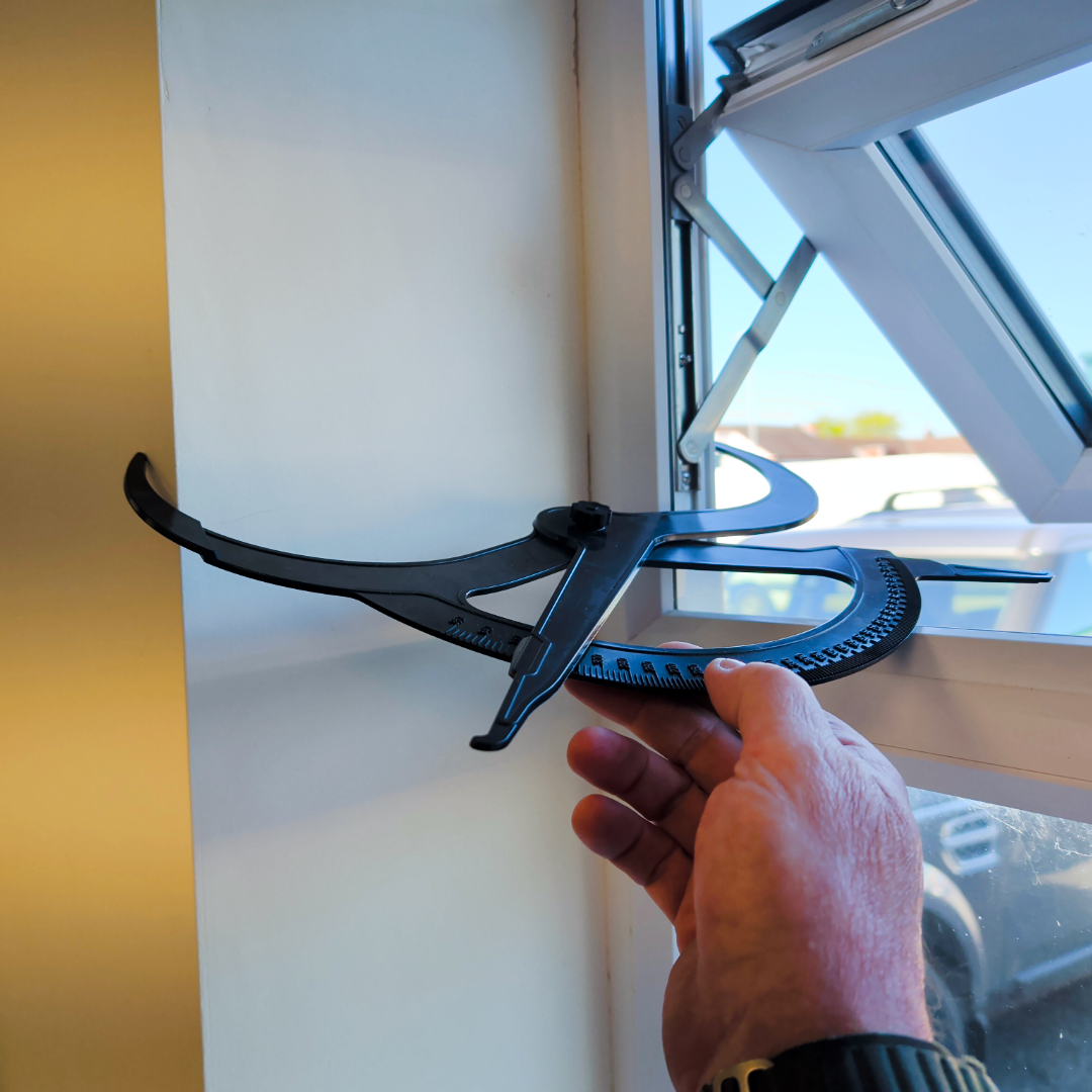 Wall Caliper and Gauge for Remedial Wall Ties