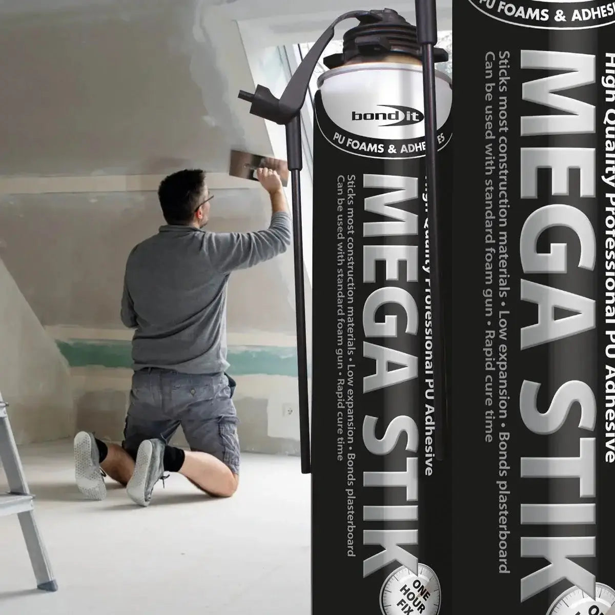 Bond it Mega Stik PU Adhesive Foam 750ml Strucsol