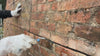 Repointing and finishing trowel for use in crack stitch repairs and repointing